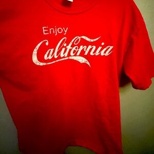 Oversized cotton T-shirt “Enjoy California”